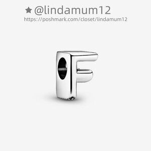 Pandora Letter F Alphabet Charm